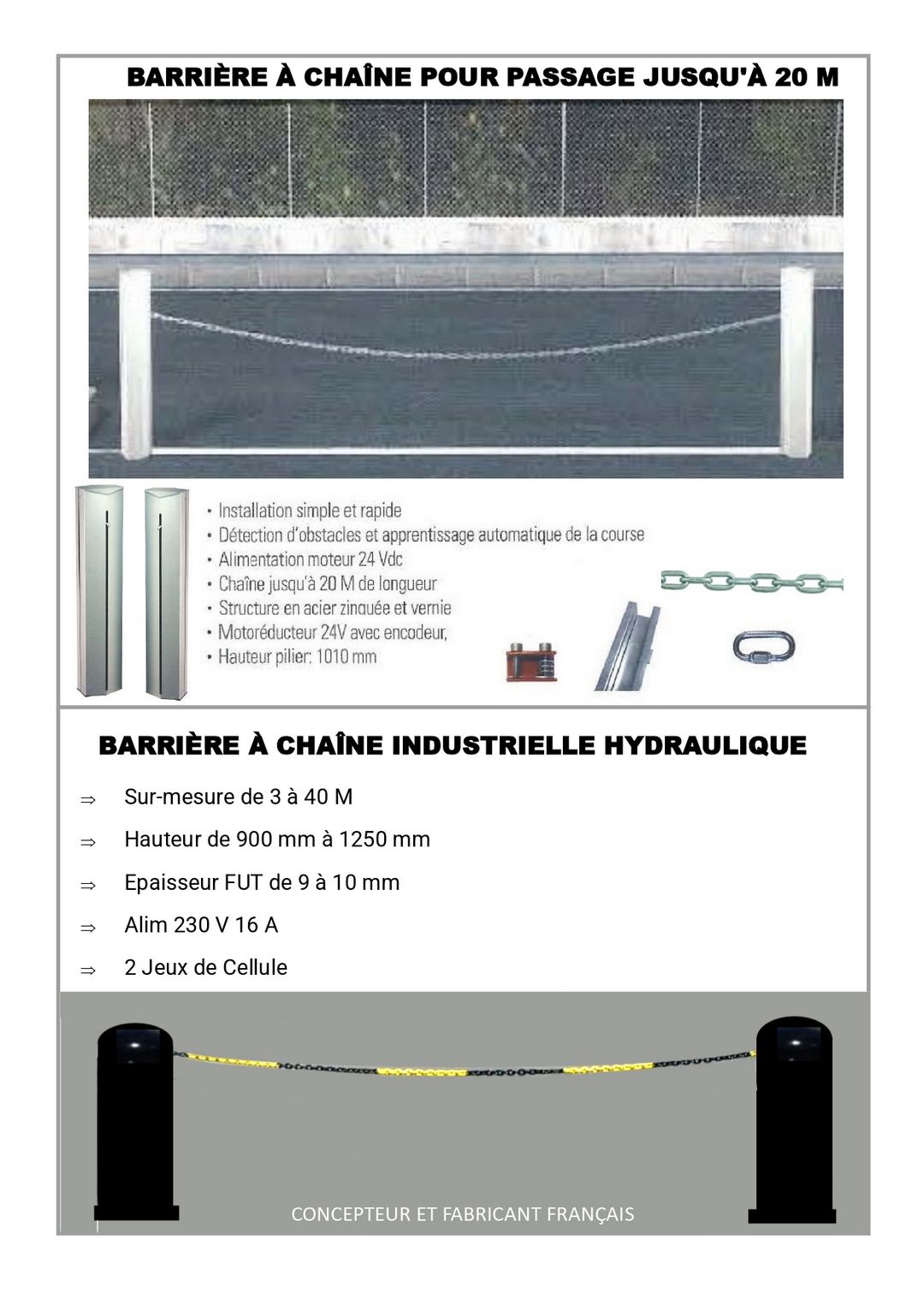 Barrire  chane automatique